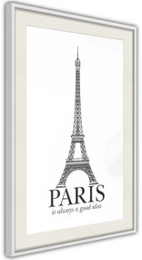 Αφίσα - Eiffel Tower - 30x45 - Χρυσό - Χωρίς πασπαρτού