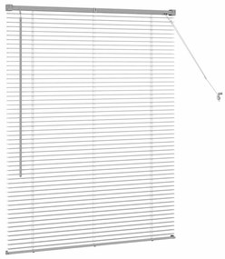 vidaXL Ρολό Παραθύρου με κουρτίνες Ασημί 105 x 130 cm Αλουμίνιο
