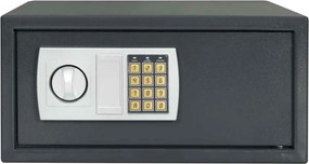 vidaXL Ψηφιακό Ασφαλές Σκούρο γκρι 42 x 37 x 20 εκ. Ατσάλι