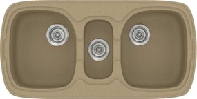 Sanitec Classic 303 (96×51) - Γρανιτένιος νεροχύτης - Metallic CREAM