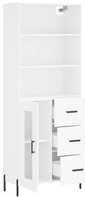vidaXL Ντουλάπι Λευκό 69,5x34x180 εκ. από Επεξεργασμένο Ξύλο