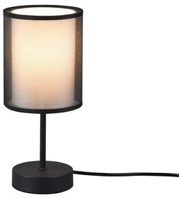 Λάμπα Επιτραπέζια Trio Lighting Burton 511400132 Μαύρο - Λευκό