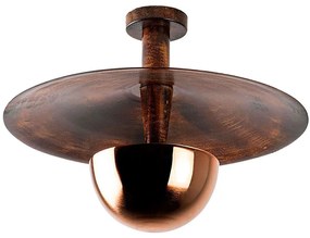 Φωτιστικό Οροφής - Πλαφονιέρα Kurt 942FLG2522 Φ48x35cm 1xG9 10W Copper Opviq