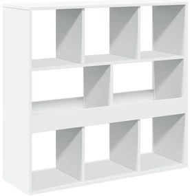 Διαχωριστικό Χώρου-Βιβλιοθήκη Λευκό 100x33x94,5 εκ. Επεξ. Ξύλο - Λευκό