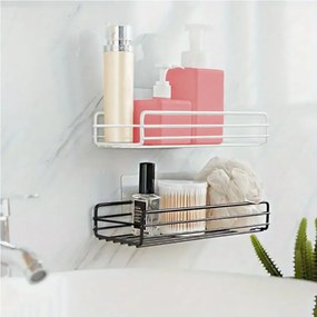 Μεταλλικό Κρεμαστό Ράφι 27x11x6cm Άσπρο ή Μαύρο - Άσπρο