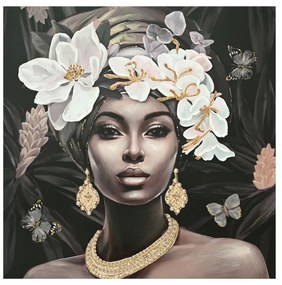 Πίνακας σε καμβά Beauty 3D Inart 100x3x100εκ