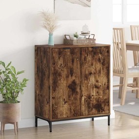 vidaXL Πλαϊνό γραφείο Καπνιστή δρυς 69.5 x 33 x 82 εκ.