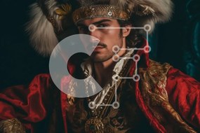 Intra Συλλεκτικό Ξύλινο Παζλ Plywood 4mm - Σοβαρός άνδρας με παραδοσιακή φορεσιά Σε Ξύλινο Κουτί - Διαστάσεις Puzzle: 10x10 cm – 25 κομμάτια