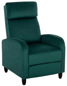 Πολυθρόνα HIBER RELAX C9782.03 Βελούδο Κυπαρισσί 67,5x90x104Υ εκ. 67.5x90x104 εκ.