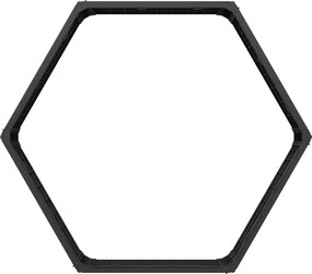 vidaXL Ανεβασμένο Κρεβάτι Μαύρο 148 x 129 x 25 εκ PP