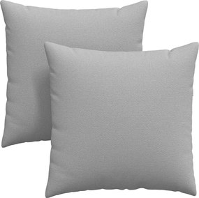 vidaXL Μαξιλάρι Καναπέ 2 pcs Σκίουρος Γκρί 80 x 80 cm ύφασμα