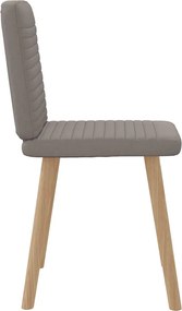 vidaXL Πολυθρόνες Τραπεζαρίας 2 τεμ. Taupe Υφασμάτινες