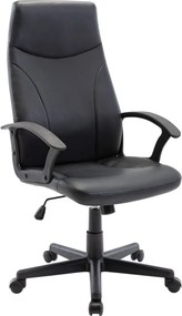 BF1250 Πολυθρόνα Γραφείου Διευθυντή, Pu Μαύρο   1τμχ