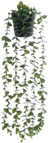 Τεχνητό Κρεμαστό Φυτό Eucalyptus Leaf 20884 Φ17x60cm Green GloboStar Polyethylene