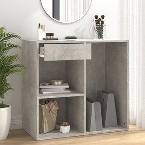 vidaXL 808840 Ντουλάπι Καλλυντικών Γκρι Σκυροδ. 80x40x75 εκ Επεξ. Ξύλο