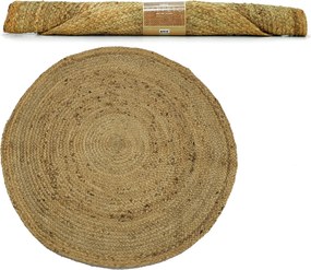 Χαλί Στρογγυλό φυσικό/γιούτα Φ90cm