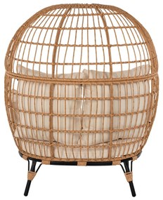 ΠΟΛΥΘΡΟΝΑ ΦΩΛΙΑ MIAMI 2 ΑΤΟΜΩΝ ΤΥΠΟΥ RATTAN  130x80x157Υ εκ.