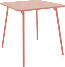 Τραπέζι Moraja pakoworld terracotta μέταλλο 70x70x73εκ