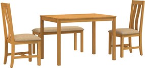vidaXL Σετ τραπεζαρίας BERGEN 4 τμχ. Μπεζ 110 x 75 x 75 cm