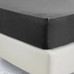 Σεντόνι με λάστιχο Jersey 160x200+40 Night Black 5510134