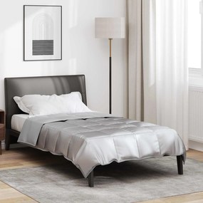 vidaXL Κουβέρτα ολόκληρου του χρόνου Ασημί 140 x 200 cm