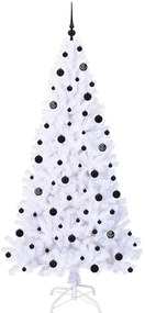 vidaXL Τεχνητό Χριστουγεννιάτικο Δέντρο Λευκό 210 cm PVC και Ατσάλι