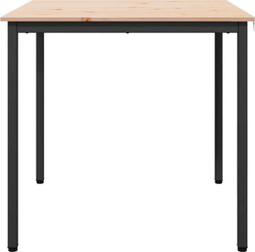 vidaXL Τραπεζαρία Φυσικό 80 x 80 x 75 cm Στερεά ξυλεία πεύκου