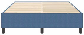 vidaXL Κρεβάτι με ελατήρια Μπλε 160 x 200 cm Βελούδο