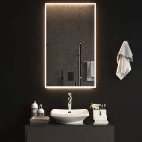 vidaXL Καθρέφτης Μπάνιου με LED 60x100 εκ.