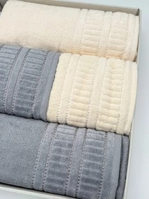 Stewehome Σετ 4 τεμαχίων πετσέτες μπάνιου με βαμβάκι 50x90 cm