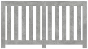 vidaXL Κάλυμμα Καλοριφέρ Γκρι Σκυροδέματος 149x20x82 εκ. Επεξ. Ξύλο