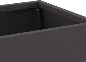vidaXL Φωτιά Μπολ Μαύρο 60 x 35 x 100 εκ. Ατσάλι Σκληρυθέν στον Αέρα