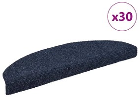 vidaXL Πατάκια Σκάλας Αυτοκόλλητα 30 τεμ. Μπλε 65x21x4 εκ.