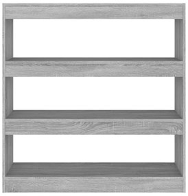 vidaXL Βιβλιοθήκη/Διαχωριστικό Χώρου Γκρι Sonoma 100 x 30 x 103 εκ.