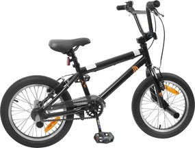 vidaXL BMX Ποδήλατο 18 ίντσες για 7-10 ετών Μαύρο