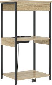 vidaXL Κομοδίνο Δρύς Sonoma 41 x 31 x 76 εκ. Επεξεργασμένο ξύλο
