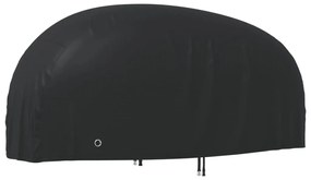 Κουκούλα Μηχανής Μαύρη 220x95x110 εκ. Ύφασμα Oxford 210D