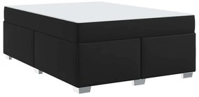 Σκελετός Κρεβατιού με στρώμα Μαύρο 160 x 200 cm ύφασμα