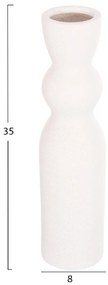 ΕΠΙΤΡΑΠΕΖΙΟ ΚΕΡΑΜΙΚΟ ΔΙΑΚΟΣΜΗΤΙΚΟ SCEPTER HM4614.01 ΚΡΥΣΤΑΛΛΙΚΟ ΥΠΟΛΕΥΚΟ Φ8x35Υεκ