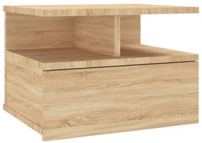 vidaXL Κομοδίνα Κρεμαστά 2 τεμ. Sonoma Δρυς 40x31x27 εκ. Επεξ. Ξύλο