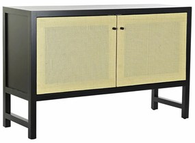 Σκευοθήκη DKD Home Decor   Μαύρο Φυσικό ρατάν Έλατο 120 x 38 x 76 cm