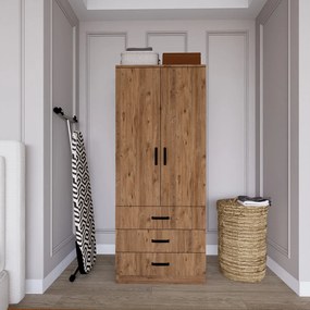 Διφυλλη Ντουλαπα Πεύκο Atlantic EASY 1600 47x60x174.8
