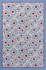Χαλί Thorncliff Daisy 480308 Sky Blue-Red Laura Ashley 200X280cm