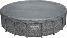 Bestway Κάλυμμα Πισίνας Ø5,49 μ Γύρος Πολυεστέρας Γκρι