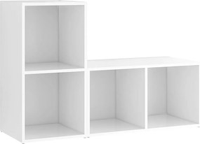 vidaXL Έπιπλα Τηλεόρασης 2 τεμ. Λευκά 72 x 35 x 36,5 εκ. Επεξ. Ξύλο