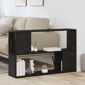 vidaXL Ράφι Βιβλίων Μαύρη Δρυς 100x24x63 εκ. Επεξεργασμένο Ξύλο