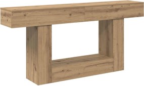 vidaXL Τεχνίτικη Δρυς 160 x 30 x 74 εκ