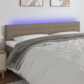 ΚΕΦΑΛΑΡΙ ΚΡΕΒΑΤΙΟΥ LED TAUPE 180X5X78/88 ΕΚ. ΥΦΑΣΜΑΤΙΝΟ 3121770