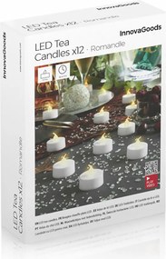 Σετ LED Κεριών Τσαγιού Romandle InnovaGoods 12 Μονάδες