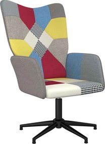 vidaXL Πολυθρόνα Relax Σχέδιο Patchwork Υφασμάτινη